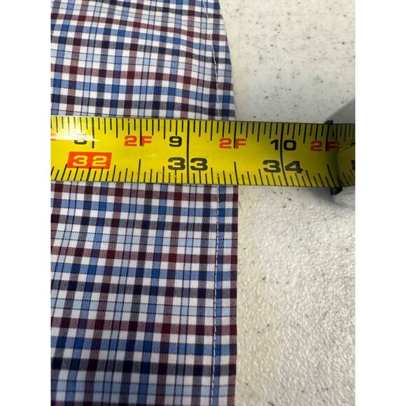 Peter Millar Men's XXL Crown Finish L/S Button Down Checked Dress Shirt E8 - Picture 6 of 6